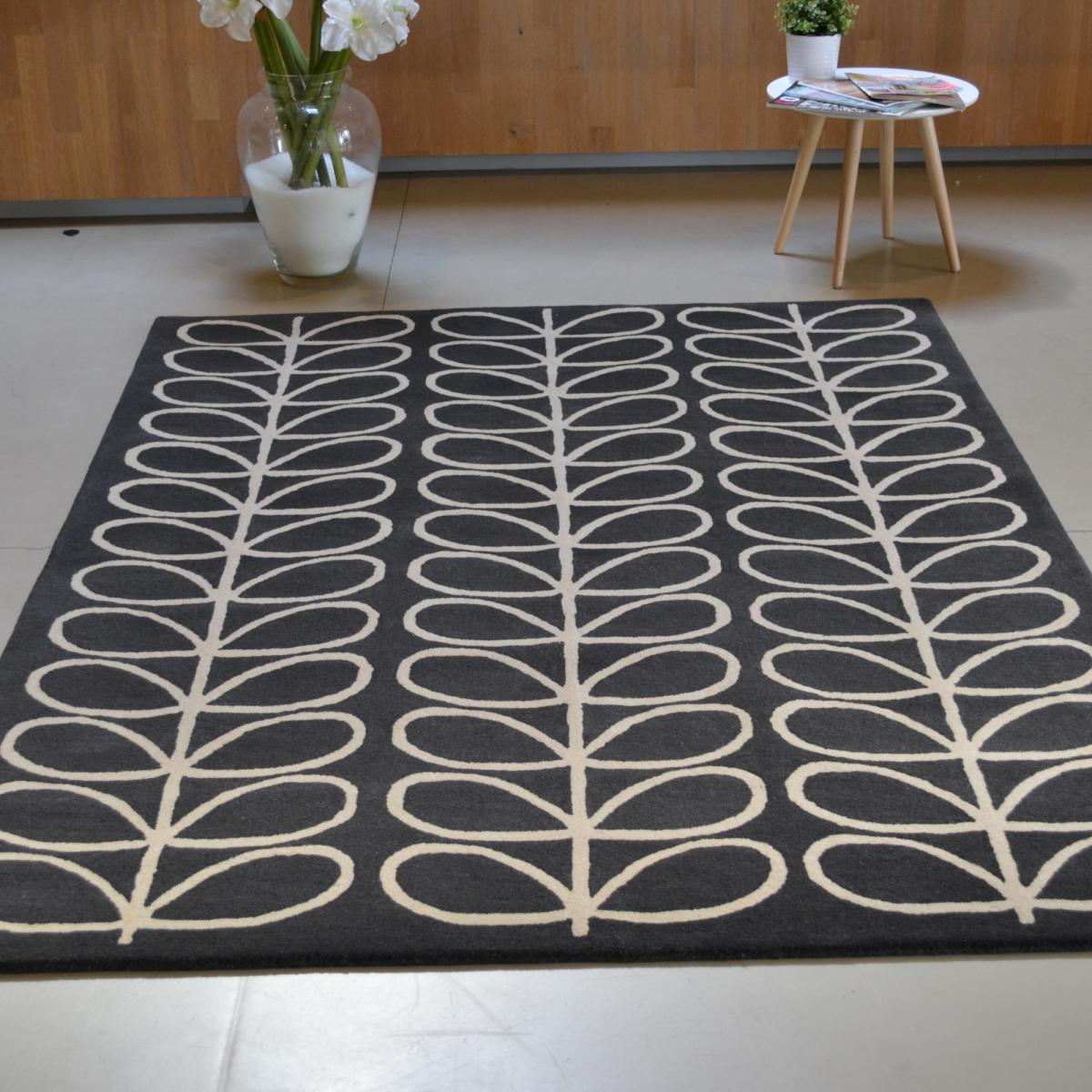 Linear Stem Rugs 60505 in Slate by Orla Kiely – image 1