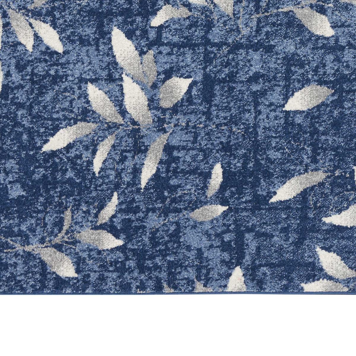 Calvin Klein Leaf Designer Rugs CK001 River Flow RFV03 in Blue Ivory 160x221cm – image 3