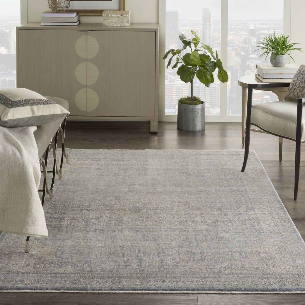Lustrous Weave LUW02 Traditional Rugs by Nourison in Grey Beige – image 1
