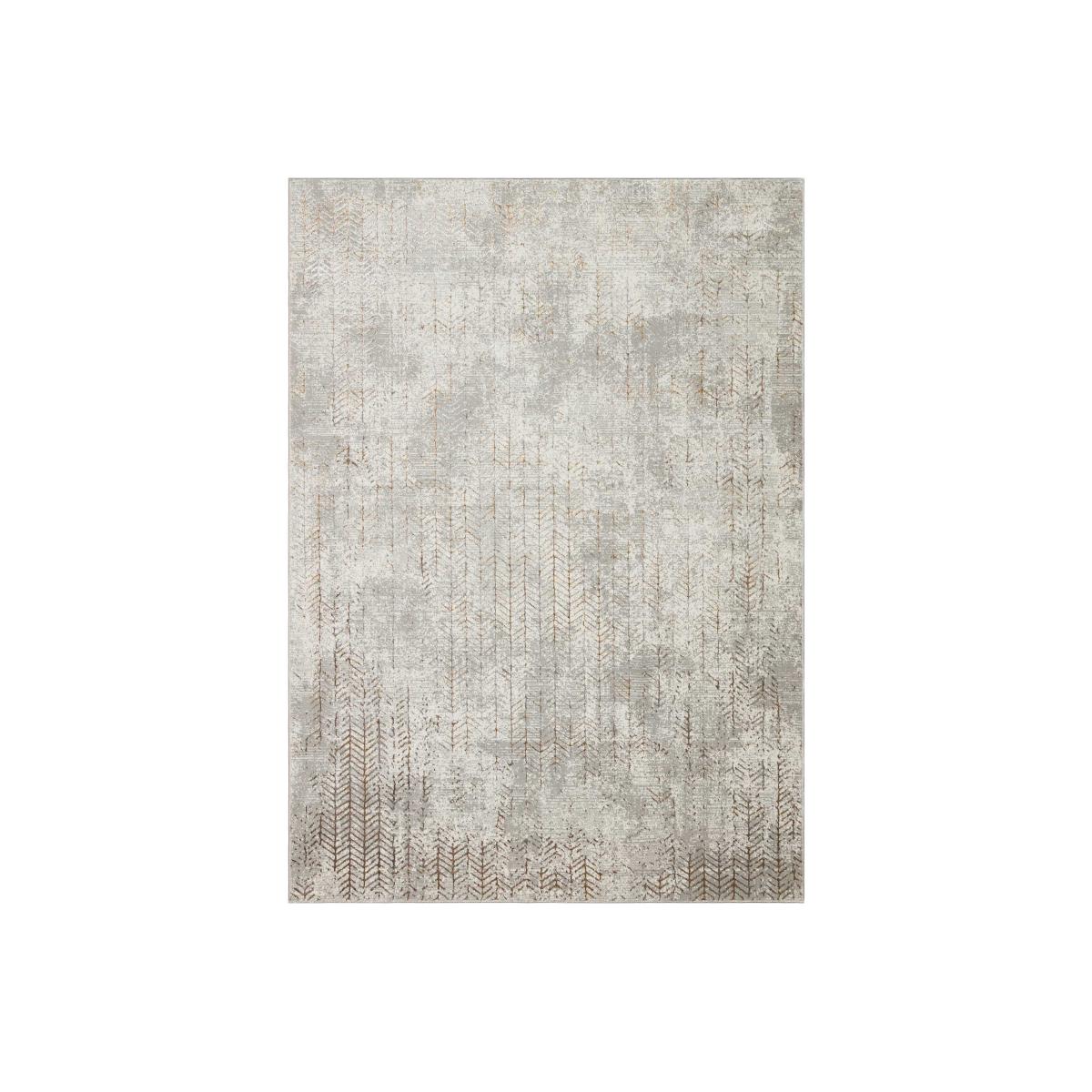 Dalia DAL11 Abstract Rugs in Silver Copper – image 1