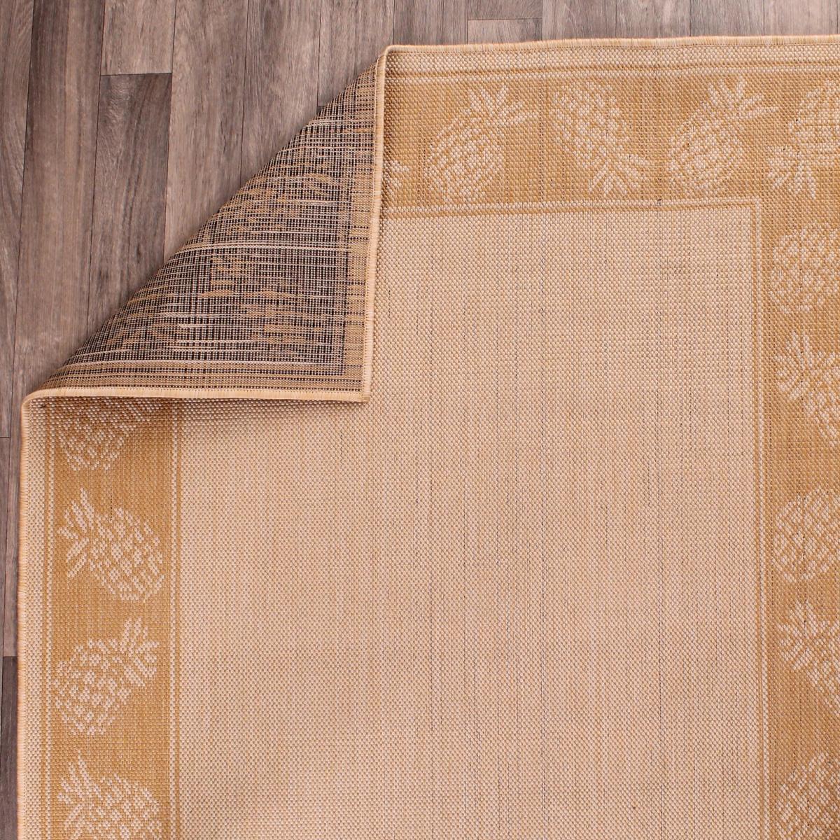 Indoor Outdoor Pineapple Rugs in Natural by Rugstyle&nbsp;80x150cm – image 4