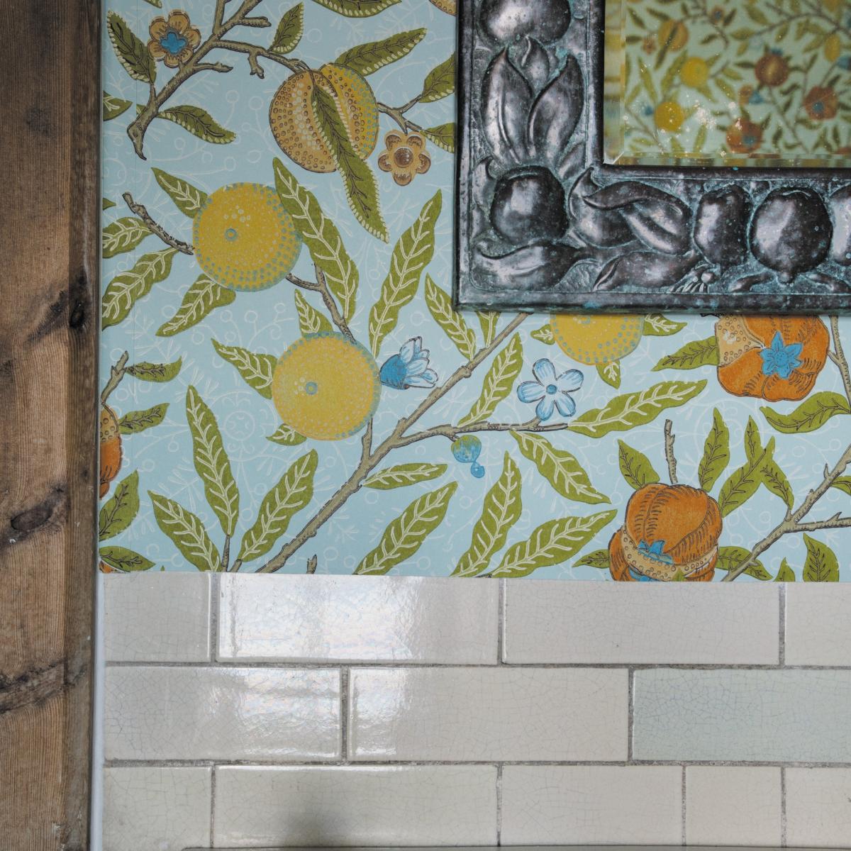Fruit Wallpaper 217102 by Morris & Co in Sky Blue Roll – image 2