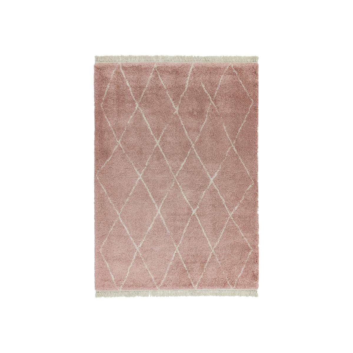 Rocco Diamond Boho Moroccan Rugs RC09 in Pink 120x170cm – image 1