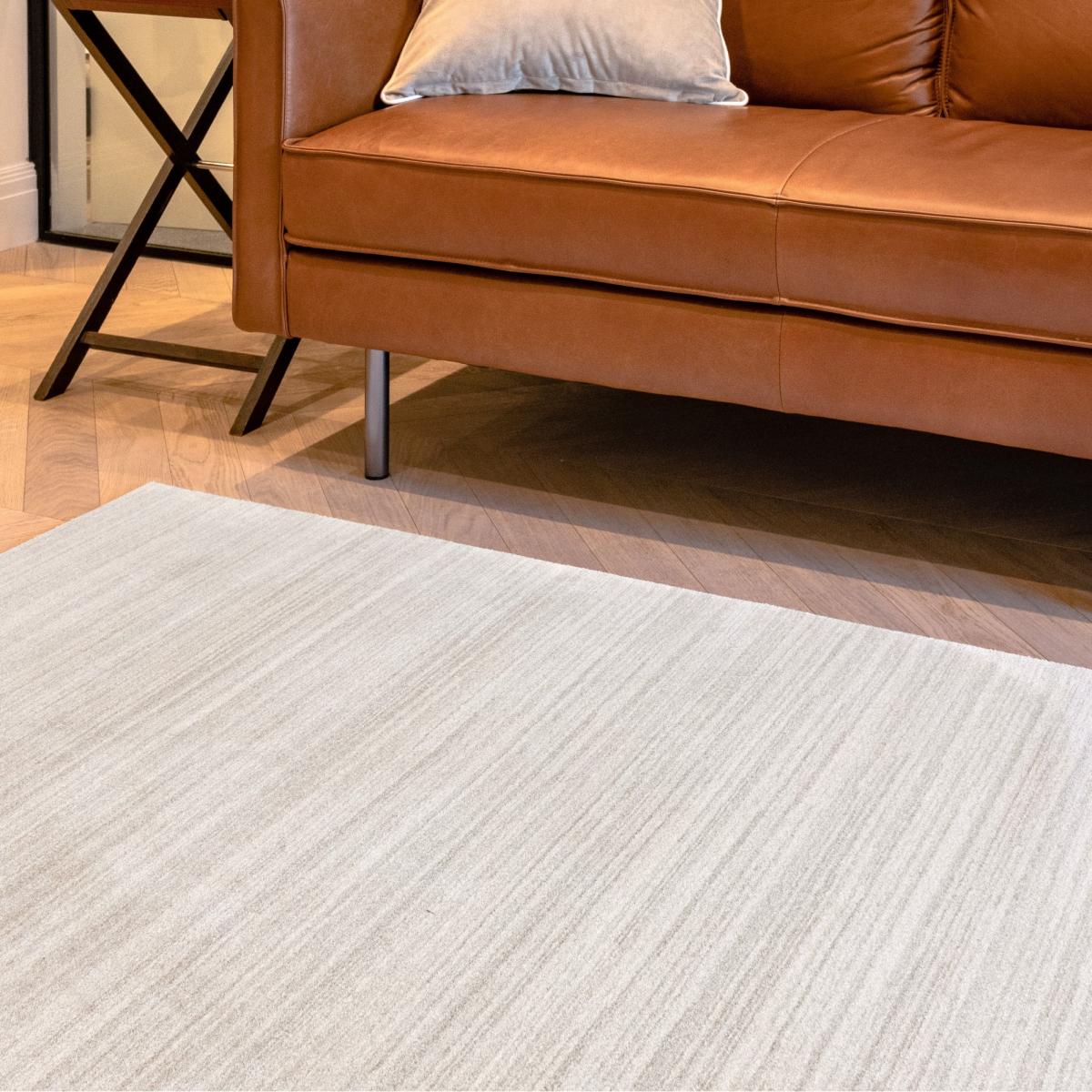 Uni Abstract Striped UNI901 Rugs in Oyster – image 2