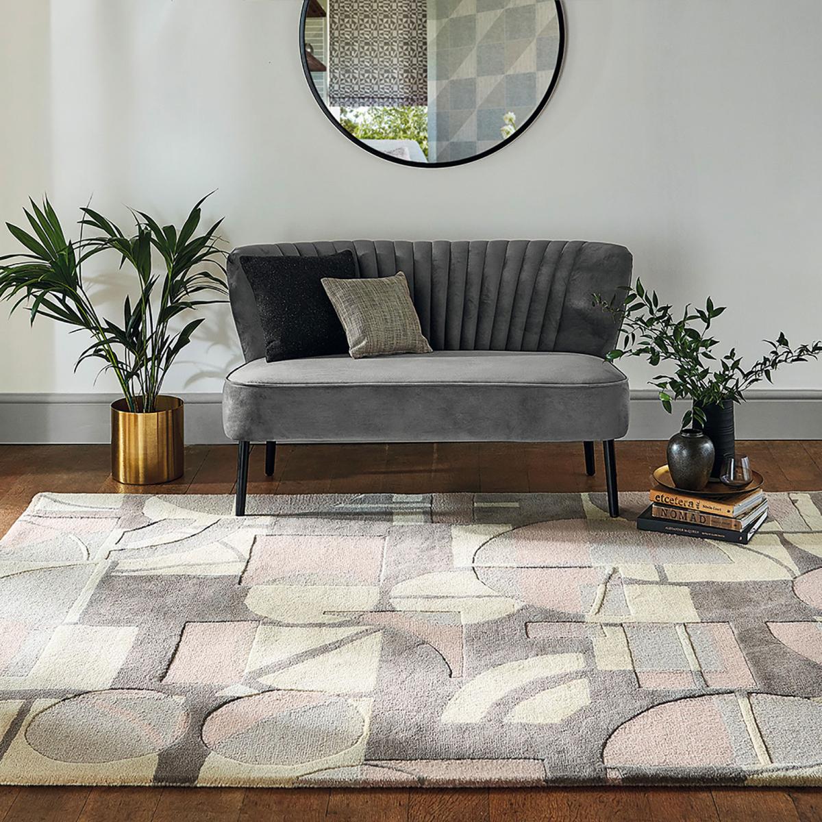 Segments Rugs in Stone 41901 by Harlequin 170x240cm – image 1