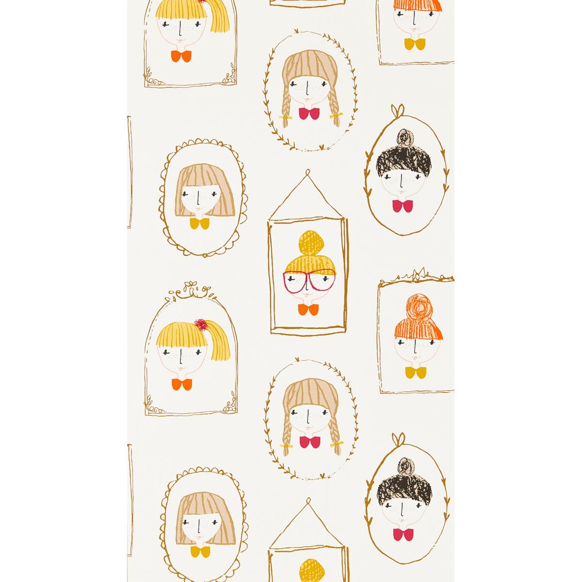 Hello Dolly Wallpaper 111266 by Scion in Sunshine Tangerine Postbox Roll – image 3