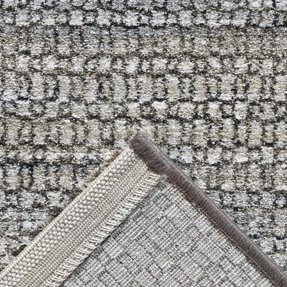 Nomad Modern Abstract Rugs 26044 7242 in Taupe Brown 160x230cm – image 4