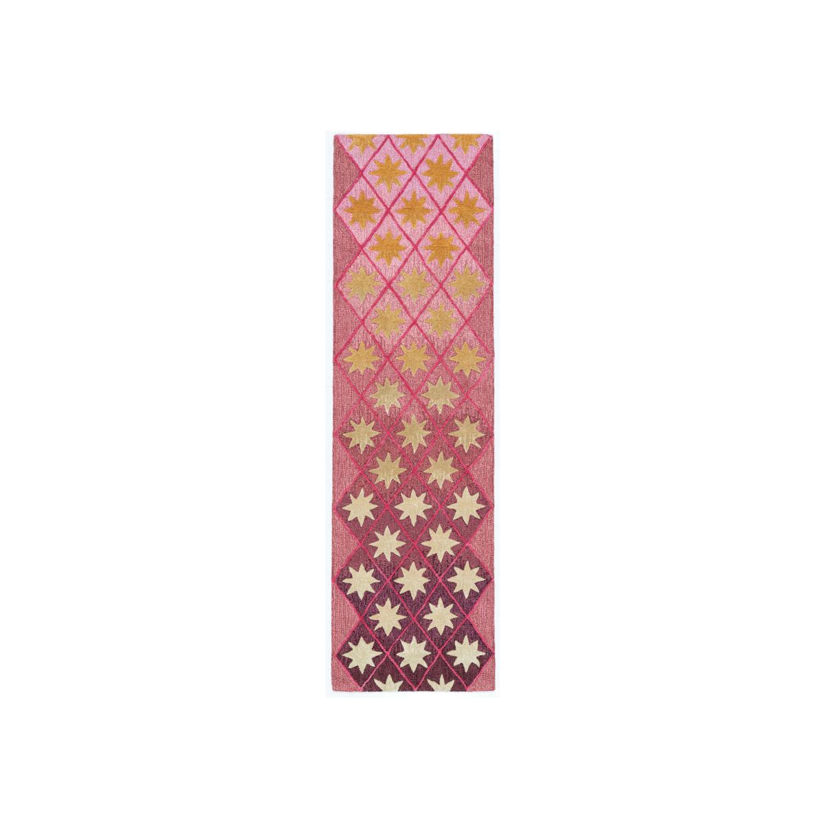Atlas Sky Runner Rugs By Designer Matthew Williamson in Pink – image 1