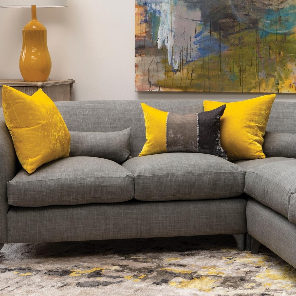 Meriel Bamboo Rugs in Citron Yellow by Designer William Yeoward 300x425cm – image 3