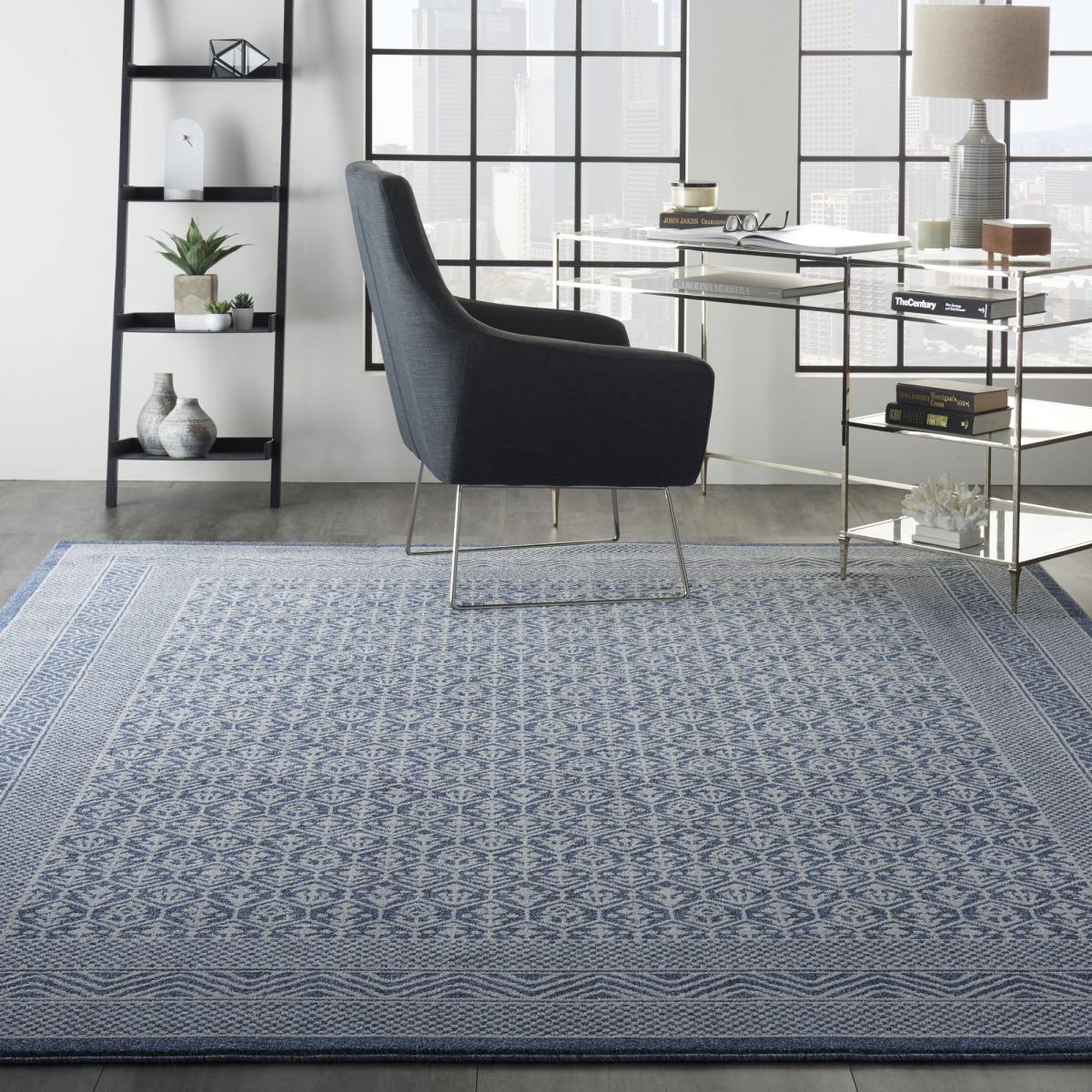 Palermo Rugs PMR01 in blue grey by Nourison&nbsp;200x290cm – image 2