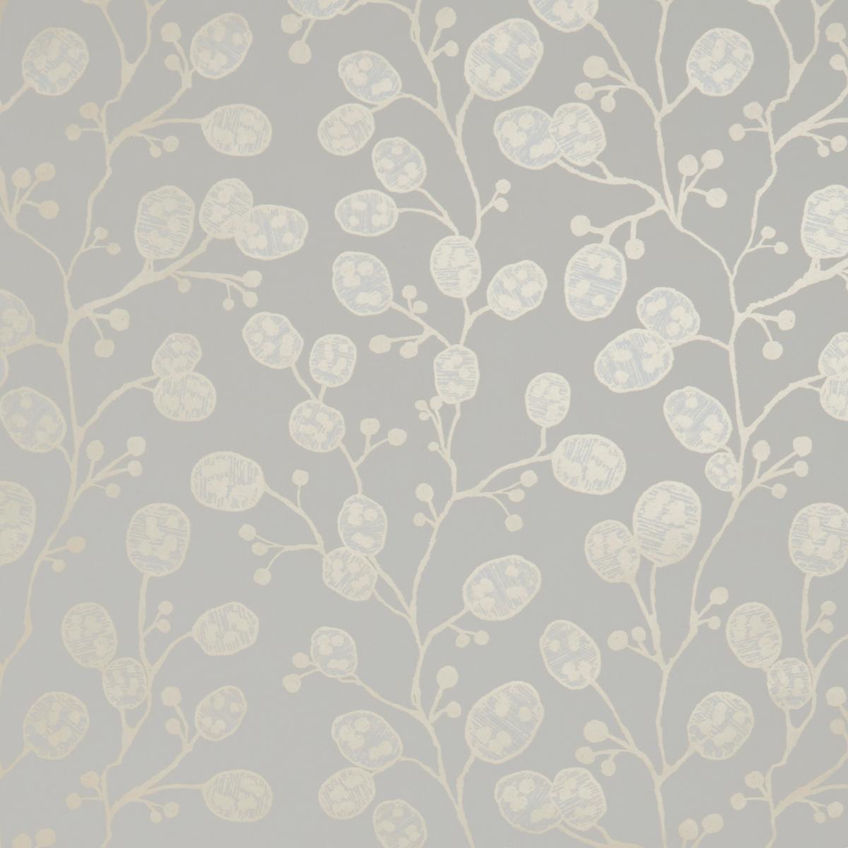Honesty Wallpaper W0092 02 by Clarke and Clarke in Ivory Gold Roll – image 1