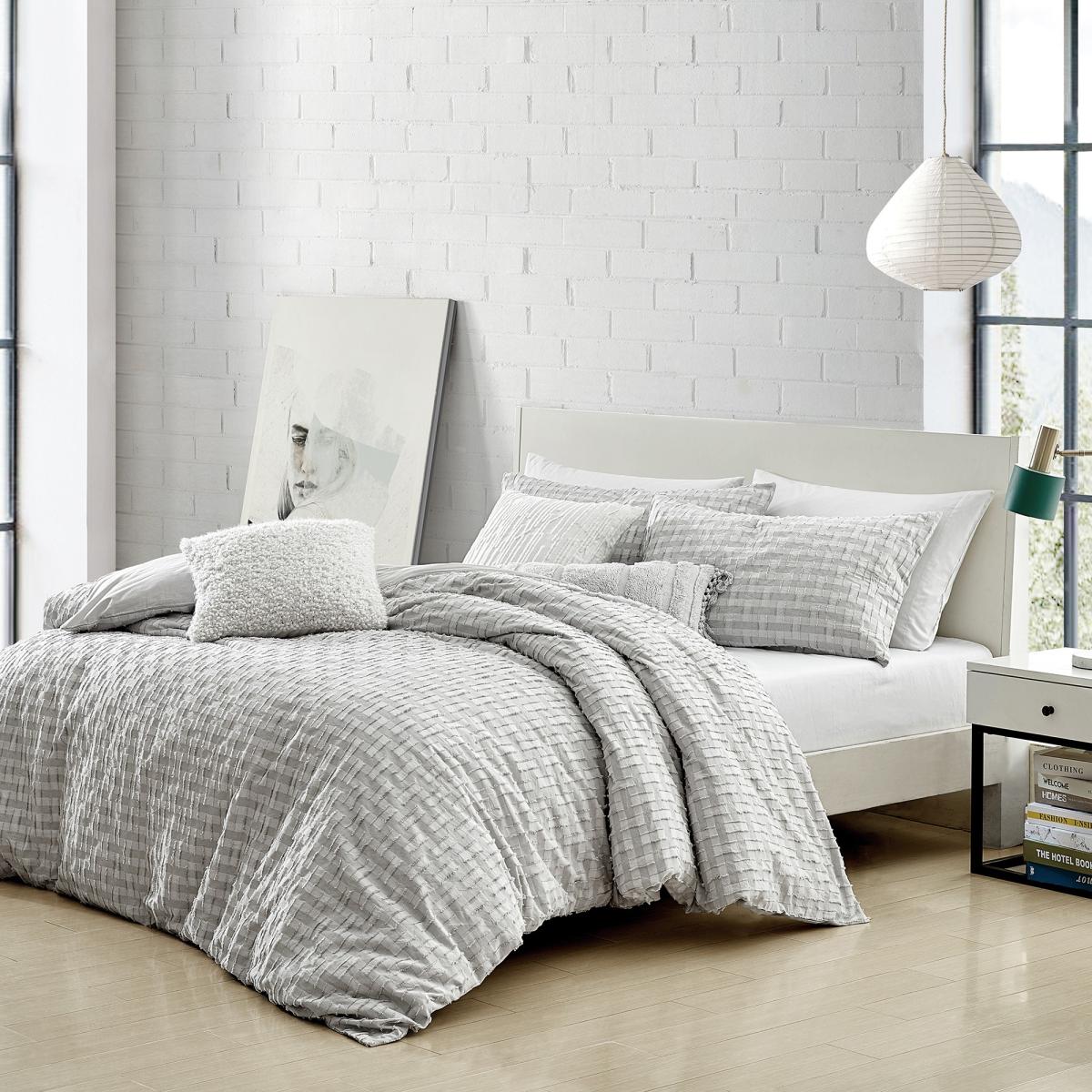Refresh Cotton Stripe Bedding by DKNY in Grey&nbsp;140x200cm – image 3