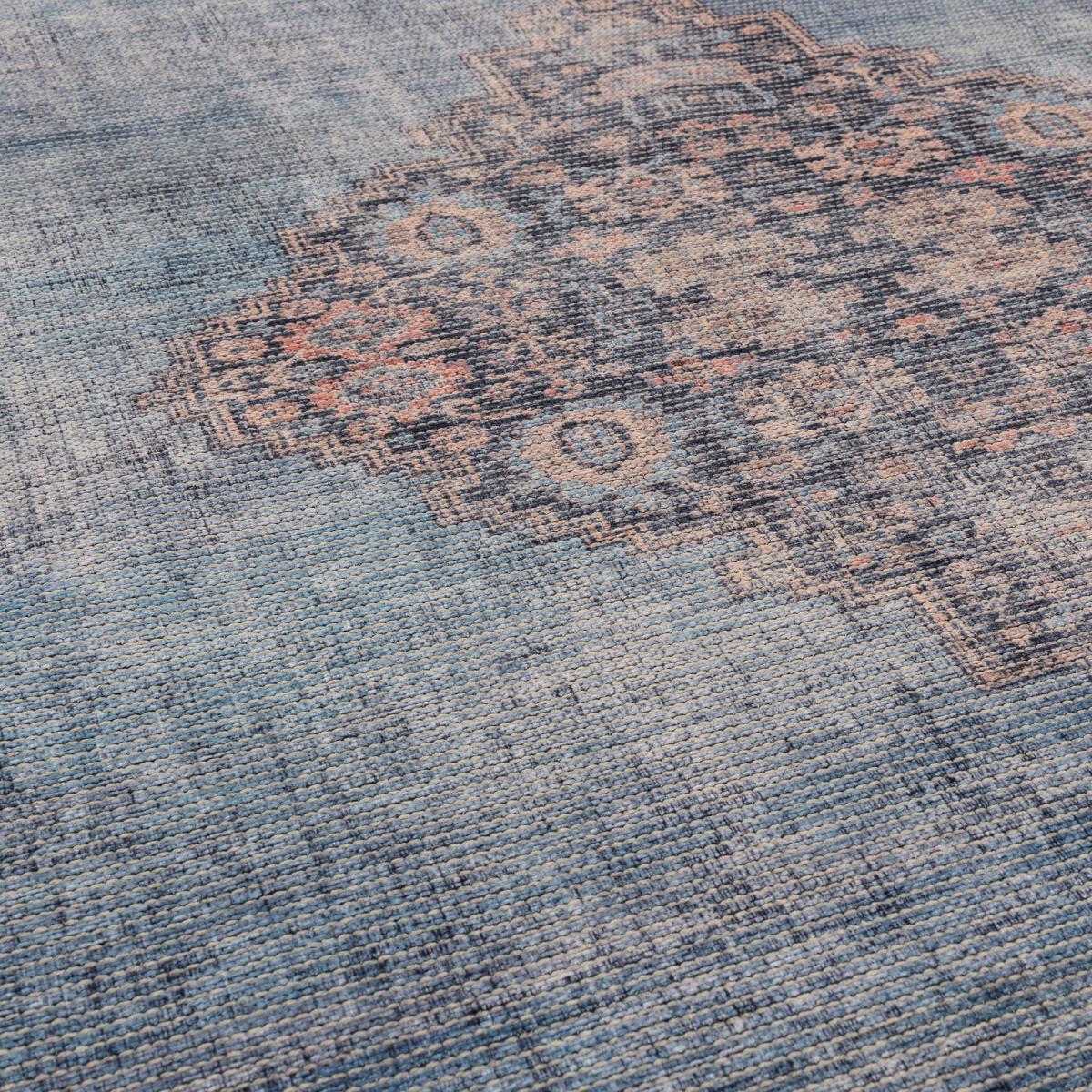 Kaya Dana KY08 Traditional Persian Medallion Rugs in Blue Red – image 2