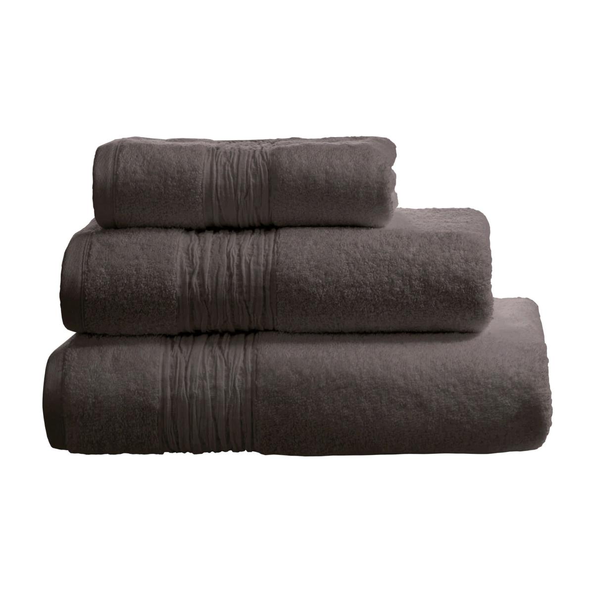 Lazy Linen Bathroom Cotton Towel in Charcoal Grey 50x90cm – image 1