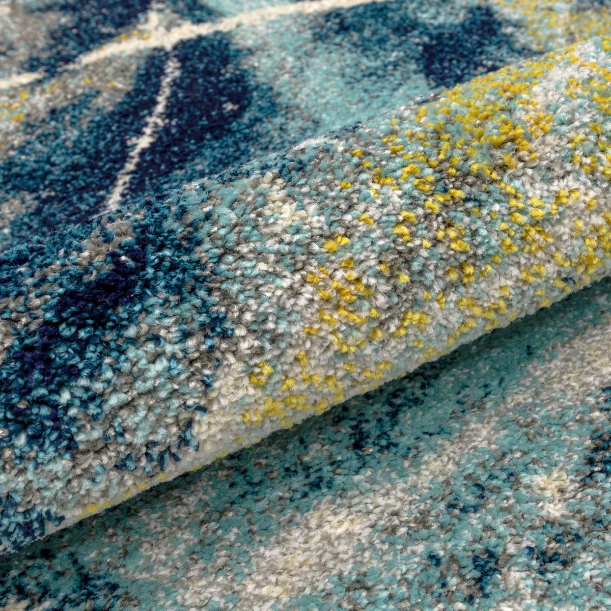 Elssa Abstract Rugs By Concept Loom ELS05 in Blue Multi&nbsp;160x220cm – image 3