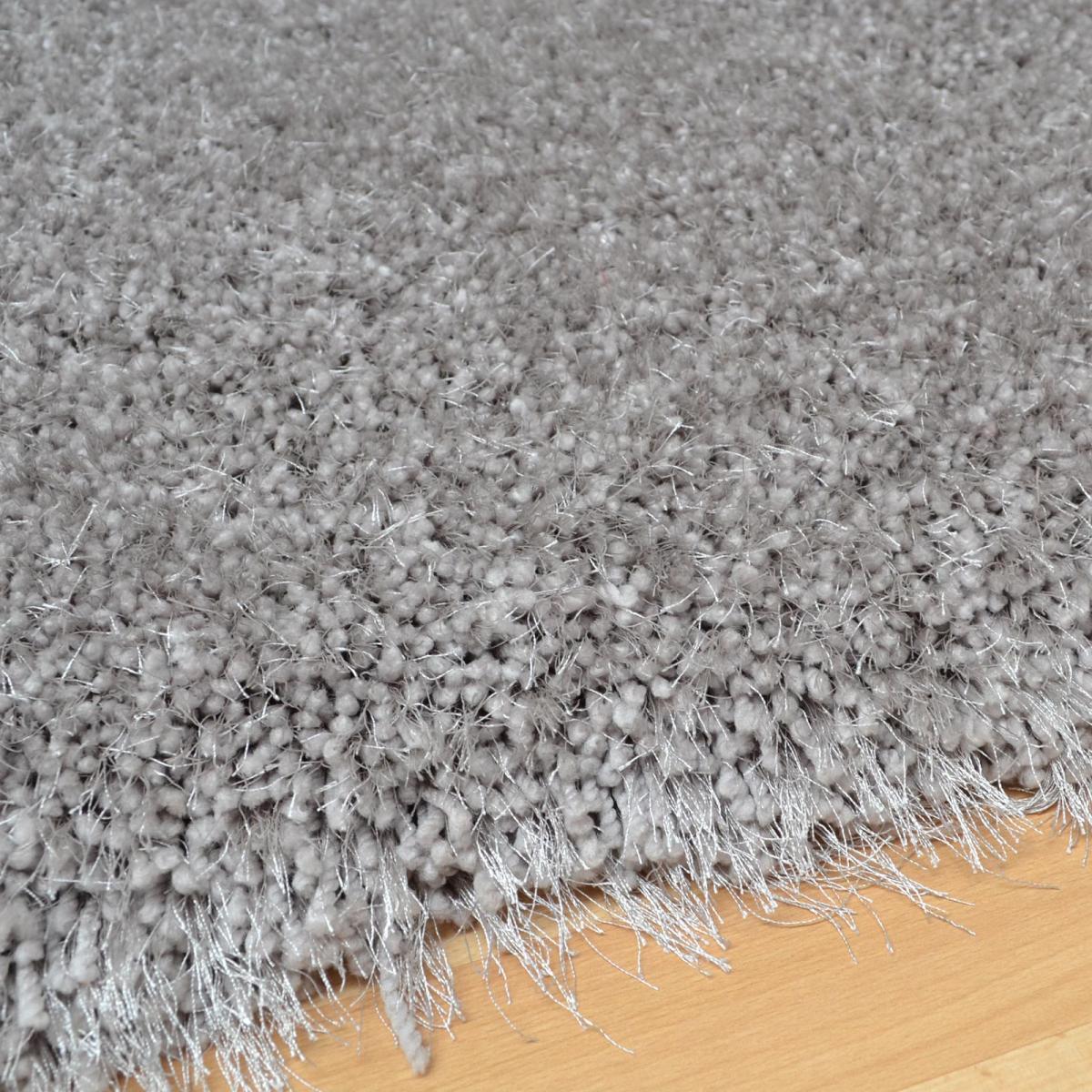 Cascade Shaggy Plain Rugs in Silver Grey&nbsp;160x230cm – image 4