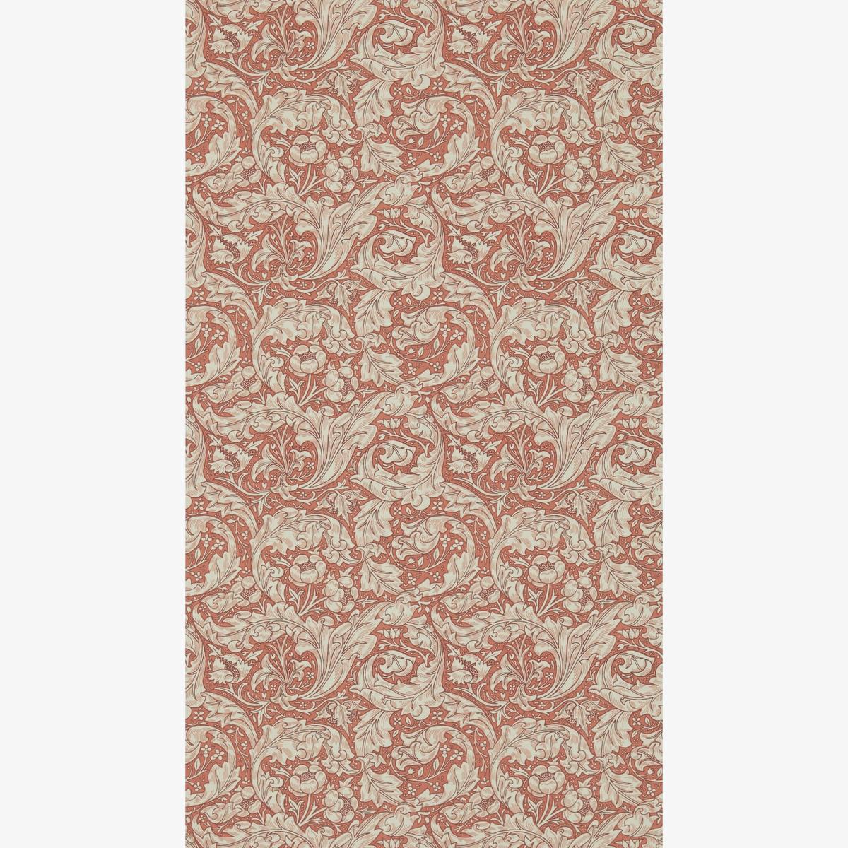 Bachelors Button Wallpaper 214734 by Morris & Co in Russet Red Roll