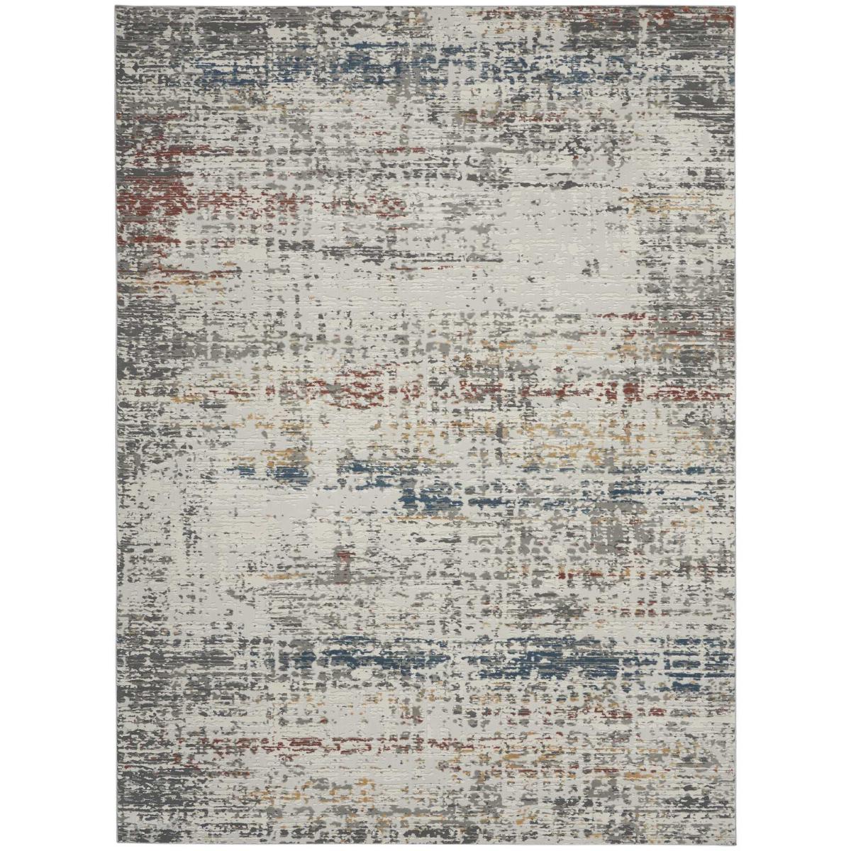 Rustic Textures RUS14 Abstract Rugs in Grey Multicolour&nbsp;240x320cm – image 5