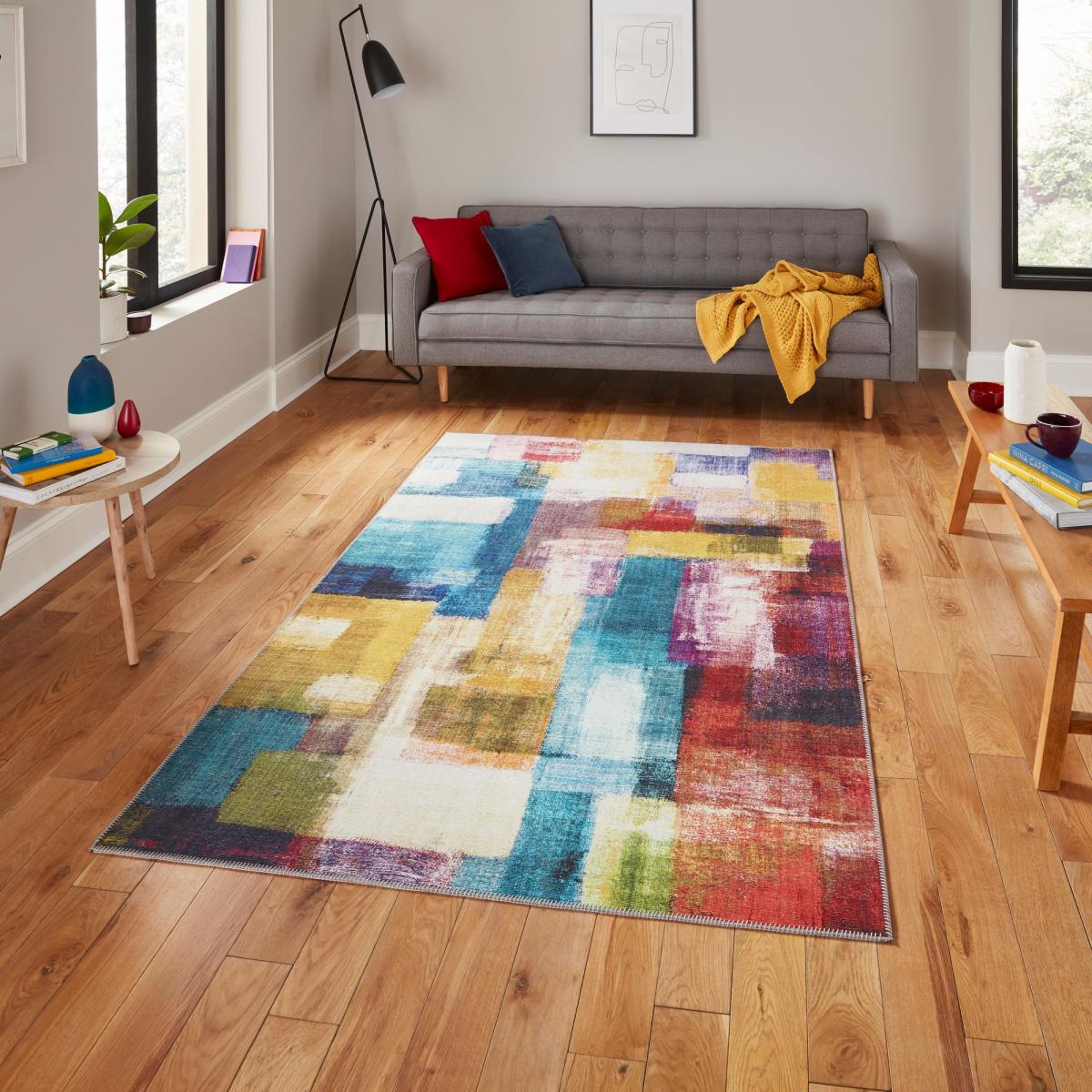 Rio G4721 Modern Abstract Rug in Multi – image 1