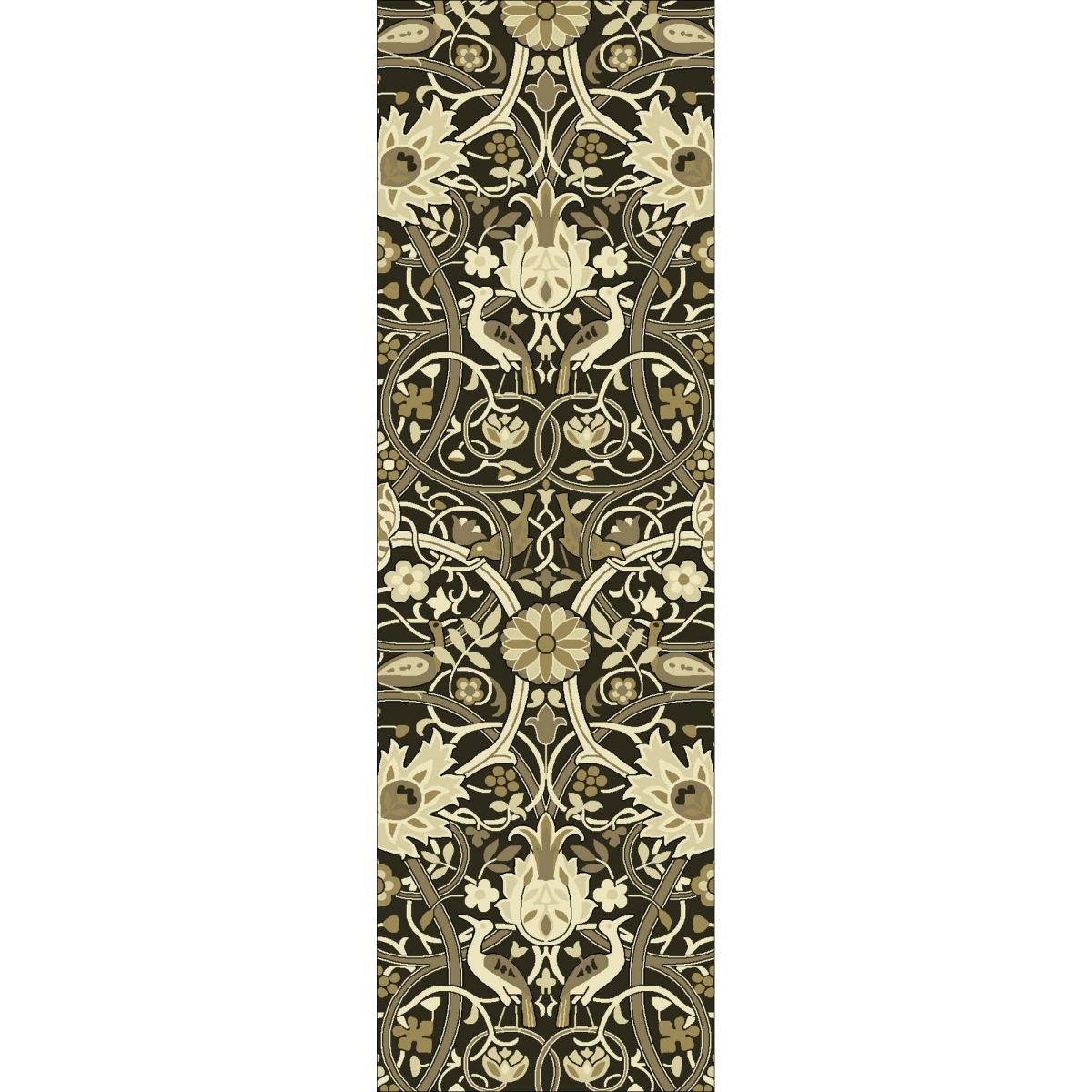 Bullerswood Runner Rugs 127305 in Charcoal Mustard By William Morris&nbsp;67x230cm – image 4