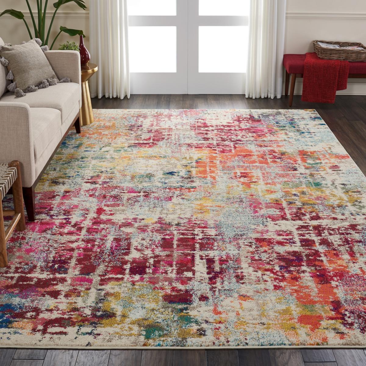 Celestial Modern Abstarct Rugs CES13 PNMTC by Nourison 221x160cm – image 2