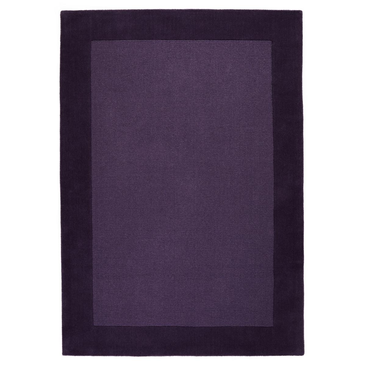 Colours Bordered Wool Rug in Purple120x170cm – image 5