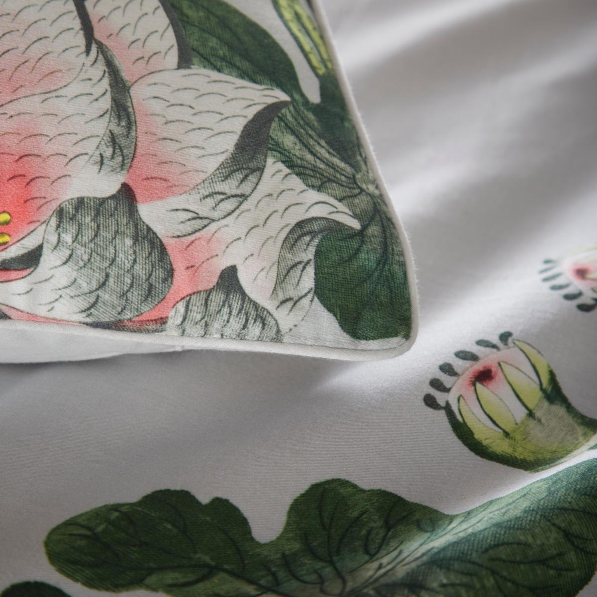 Waterlily Floral Bedding Duvet Cover and Pillowcase By Wedgwood in Dove Grey&nbsp;200x200cm – image 3