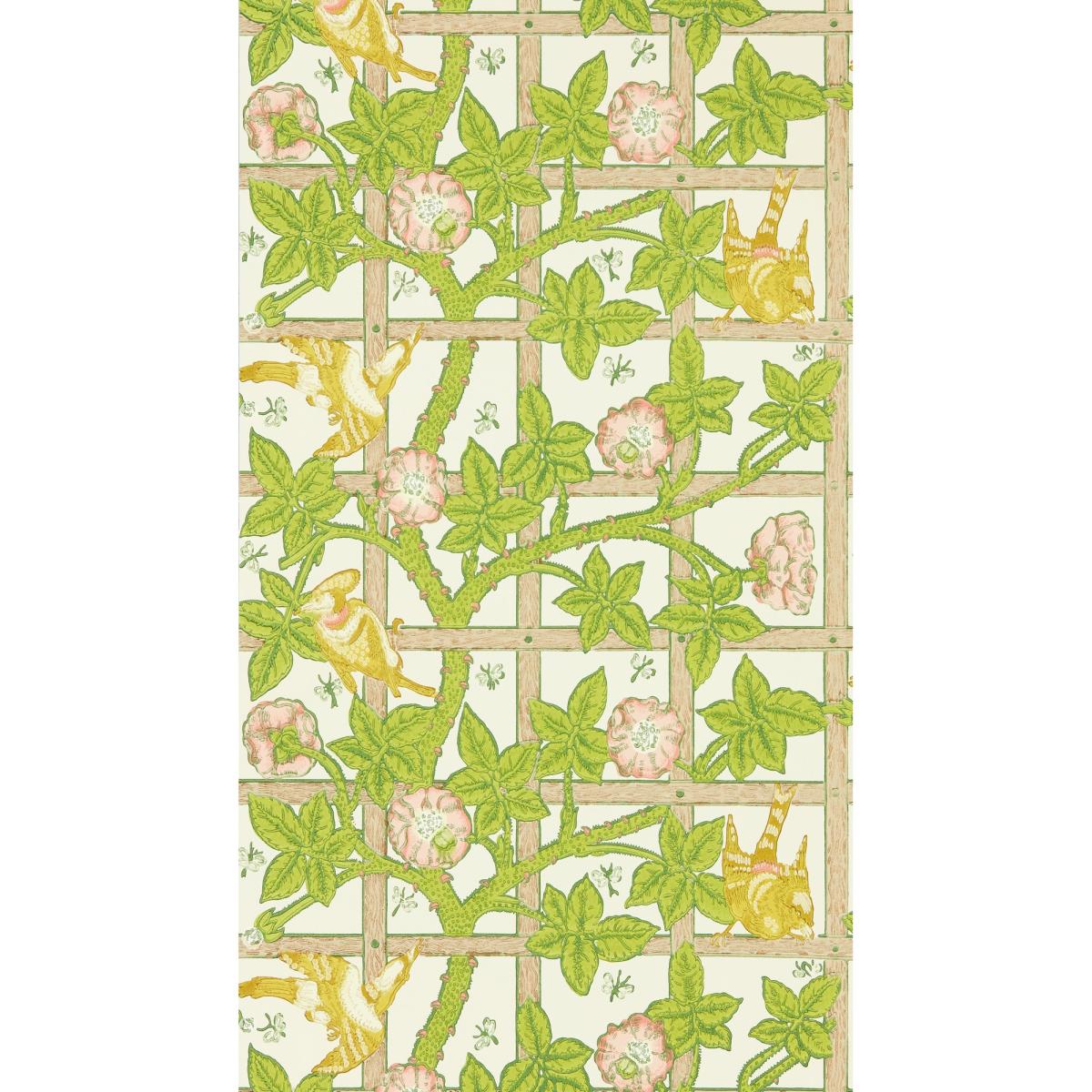 Trellis Wallpaper 217104 by Morris & Co in Summer Yellow Roll – image 5