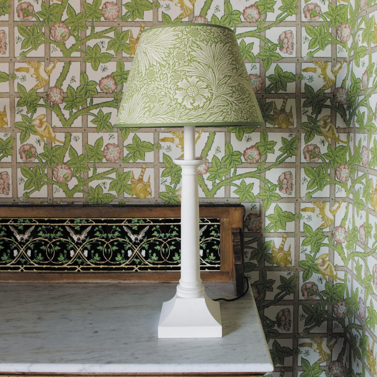 Trellis Wallpaper 217104 by Morris & Co in Summer Yellow Roll – image 1