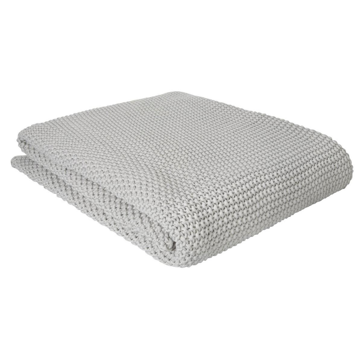 Parker Chunky Knit Throw by Laura Ashley in Dove Grey125x150cm – image 2