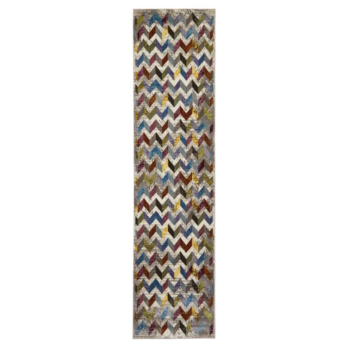 16th Avenue Multi-coloured Zigzag Hallway Runner Rug 36A&nbsp;60x230cm – image 4