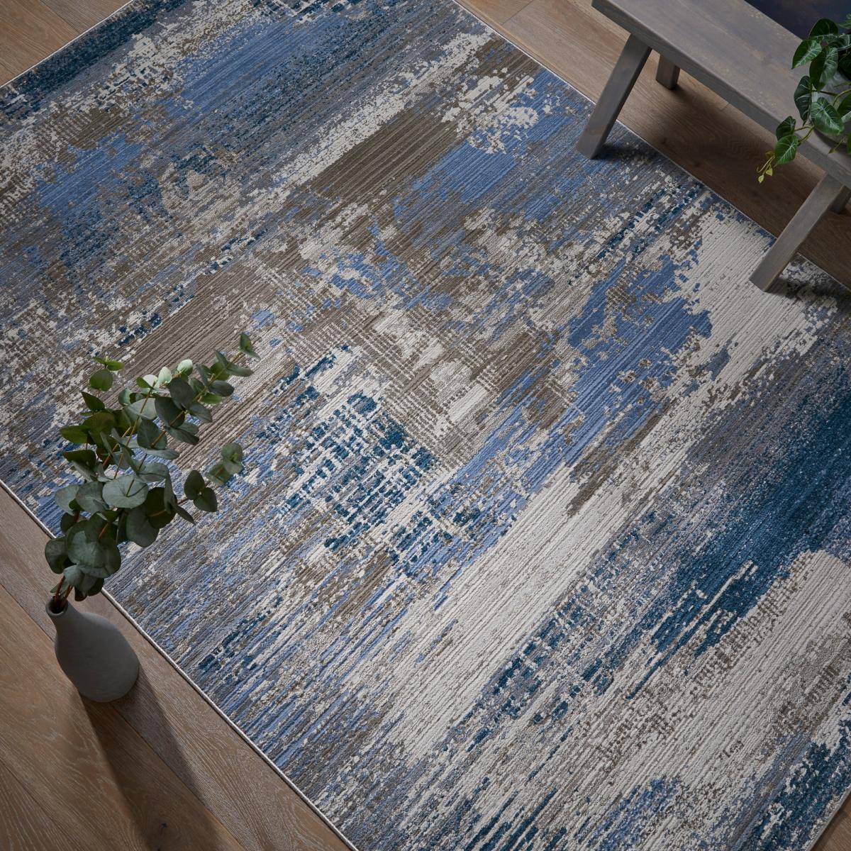 Mojave 91B Distressed Abstract Rugs in Multi240x340cm – image 1