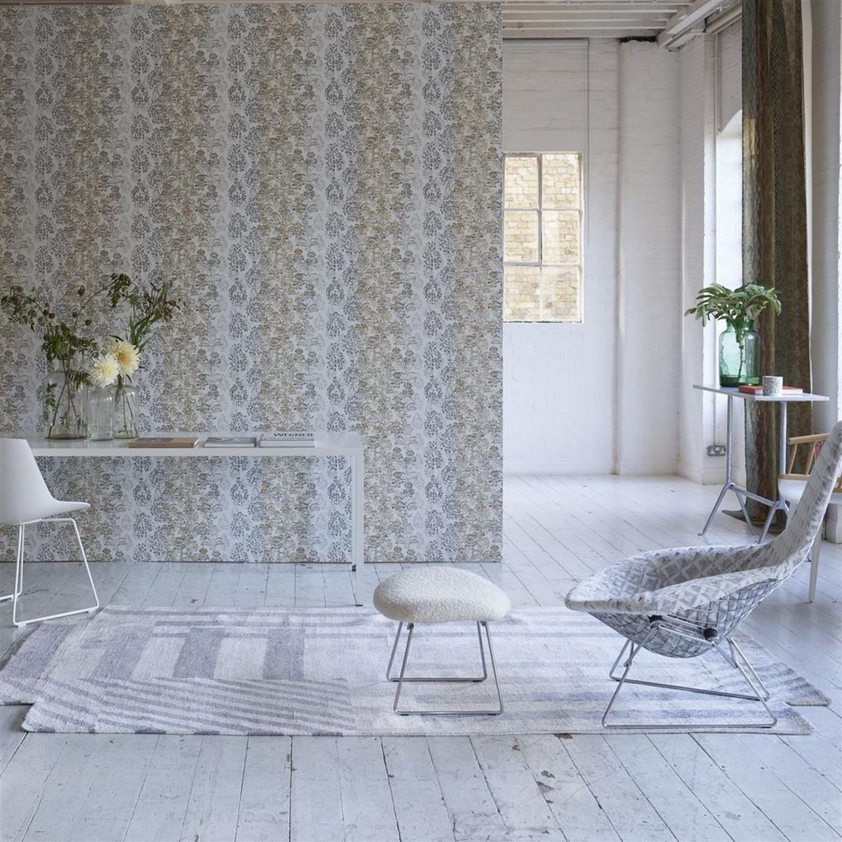 Astratto Zinc Geometric Rug in Grey By Designers Guild – image 2