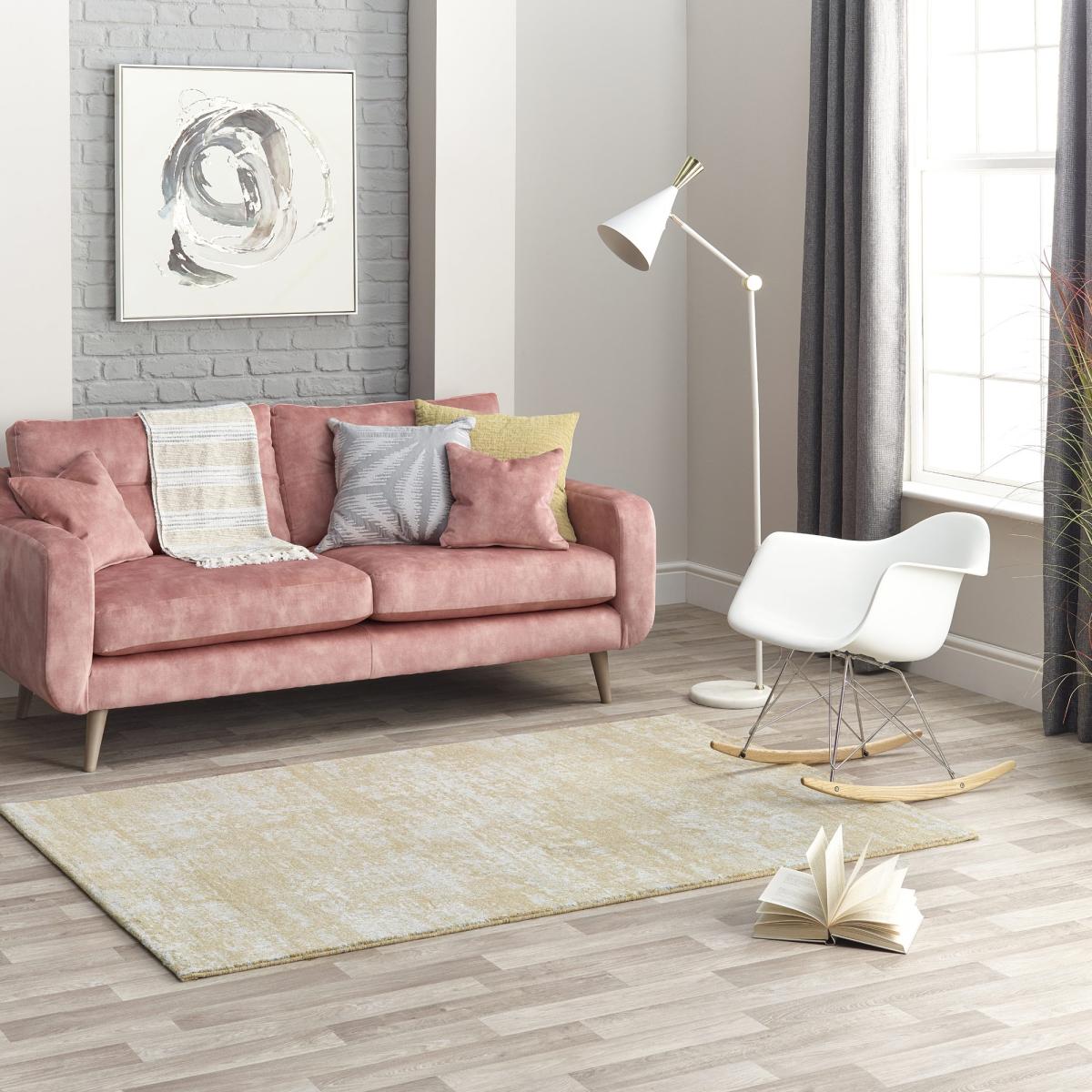 Chamonix Rugs in 46001 701 in Yellow – image 1