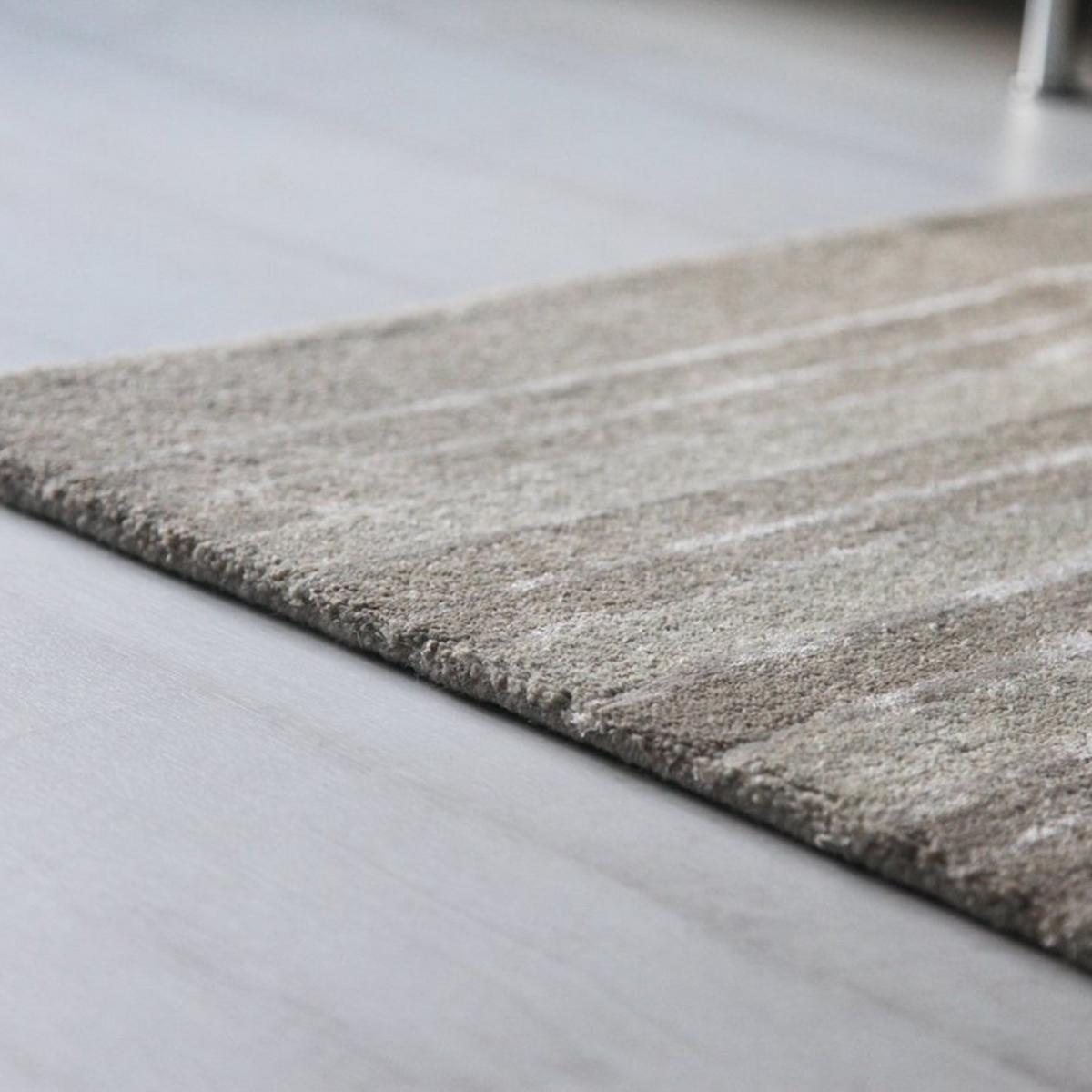 Supreme Handloom Multistripe Rugs in Silver – image 2