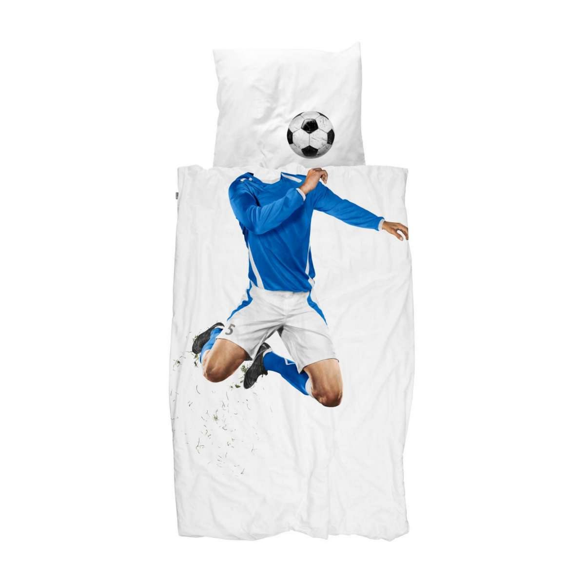 Soccer Champ Football Cotton Kids Bedding in Blue 200x200cm – image 4