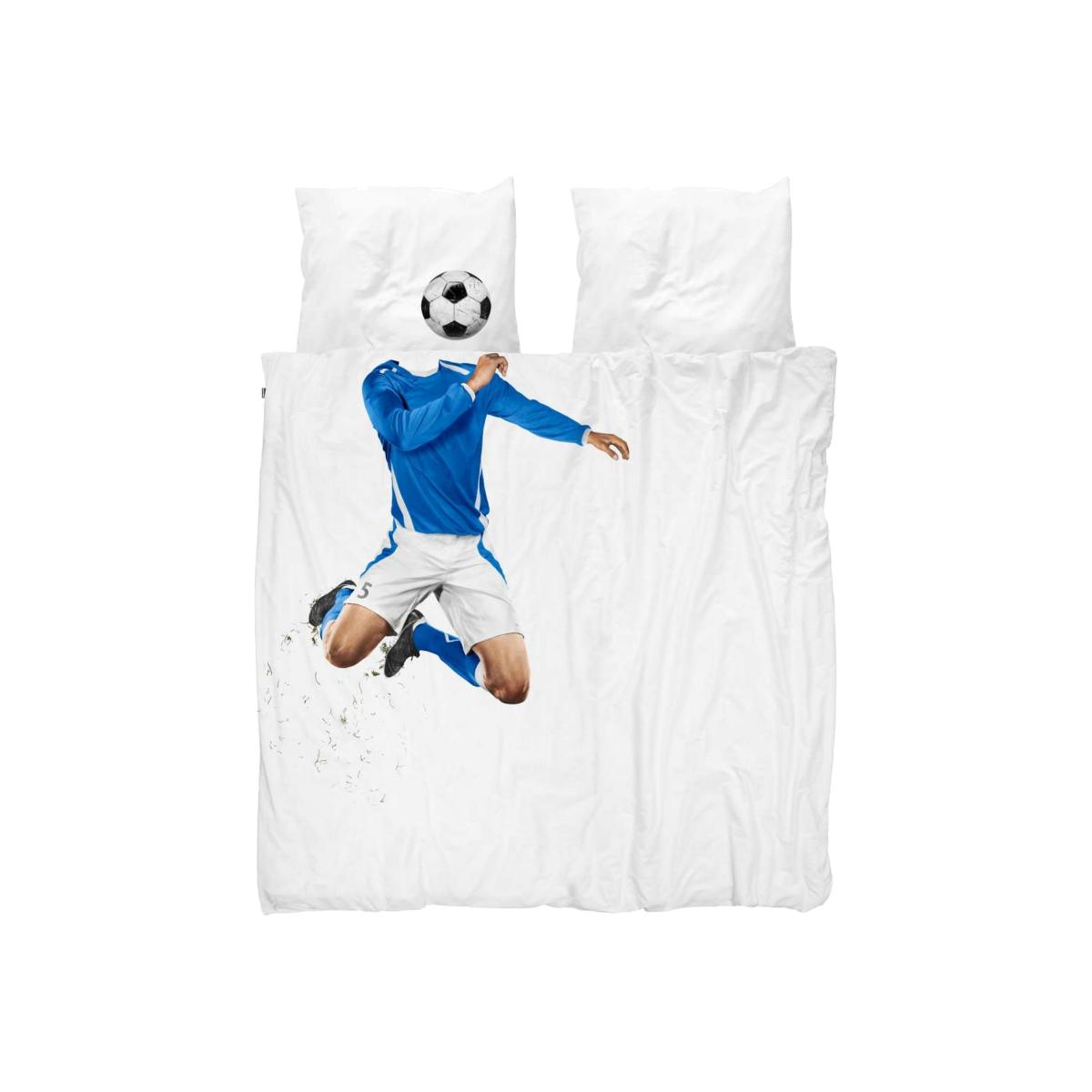 Soccer Champ Football Cotton Kids Bedding in Blue 200x200cm – image 1