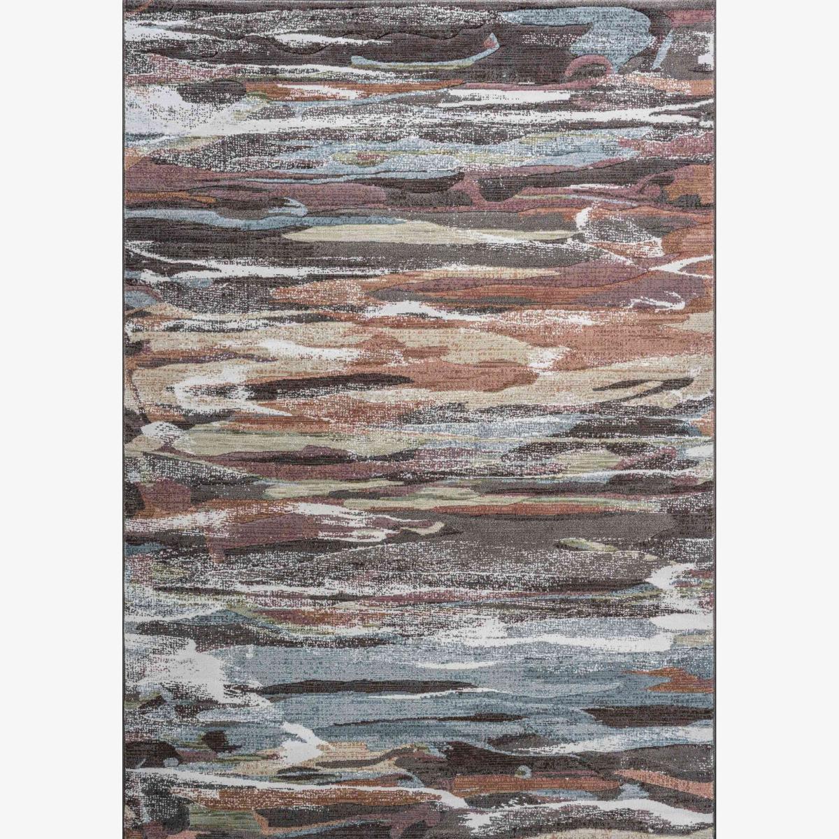 Galleria Abstract Textured 63742 3230 Rugs in Rust Orange – image 1