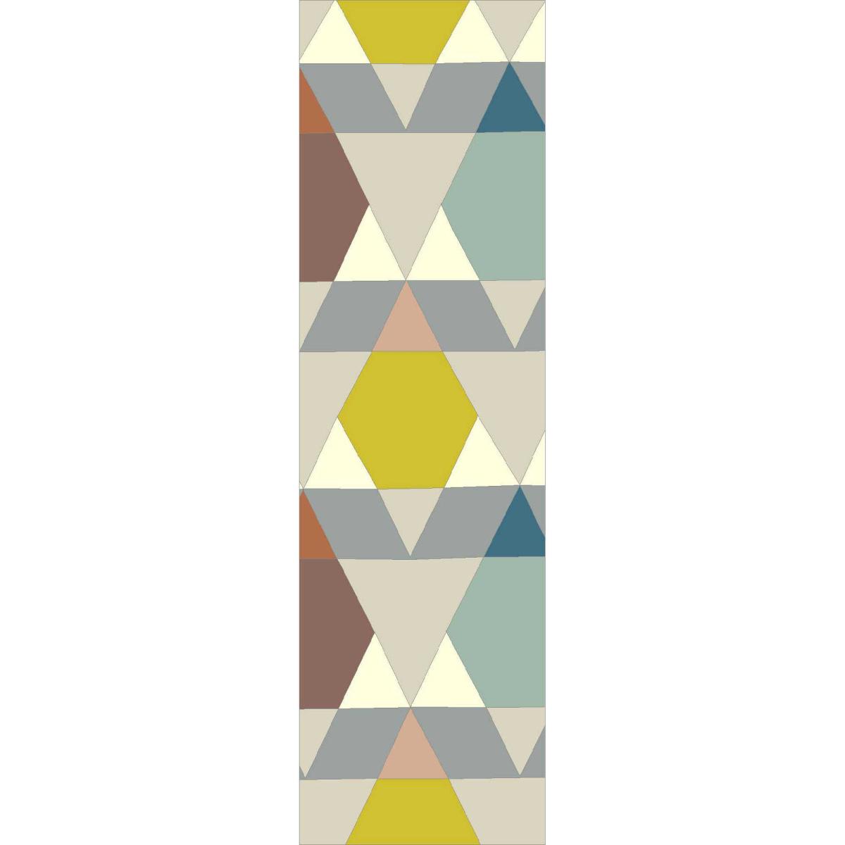 Estella Vases 89502 Wool Geometric Runner Rugs in Multi 67x230cm – image 5