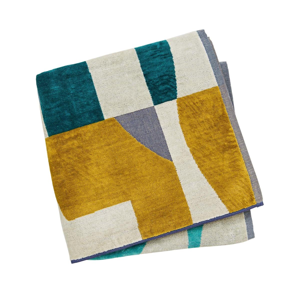 Bodega Geometric Towel by Harlequin in Ochre Yellow 90x150cm – image 2