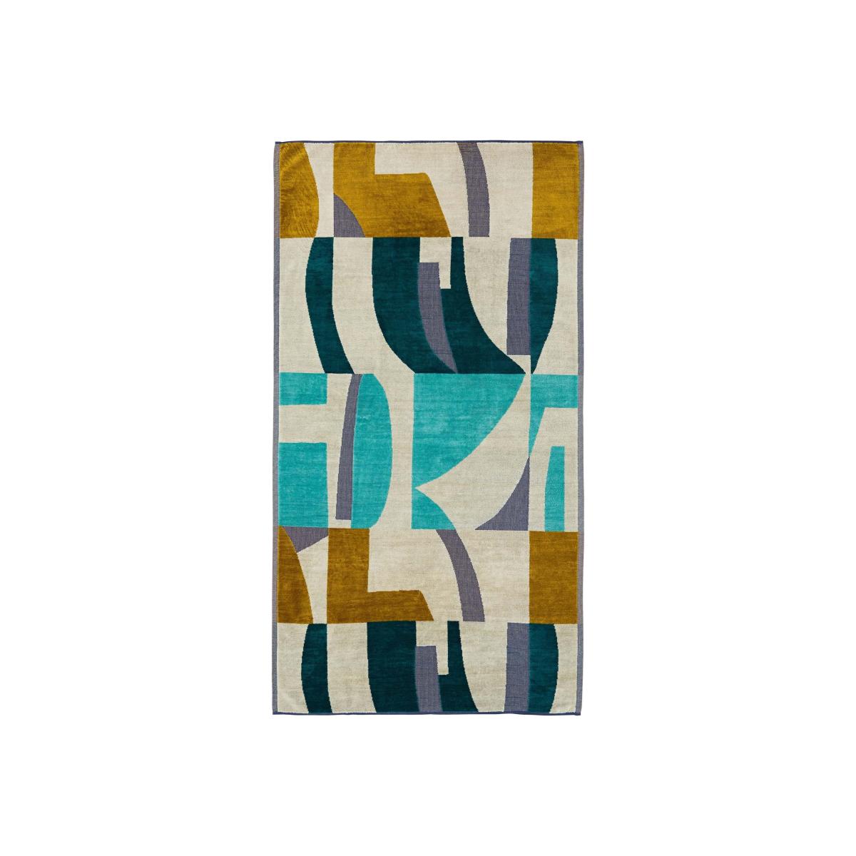 Bodega Geometric Towel by Harlequin in Ochre Yellow 90x150cm – image 1