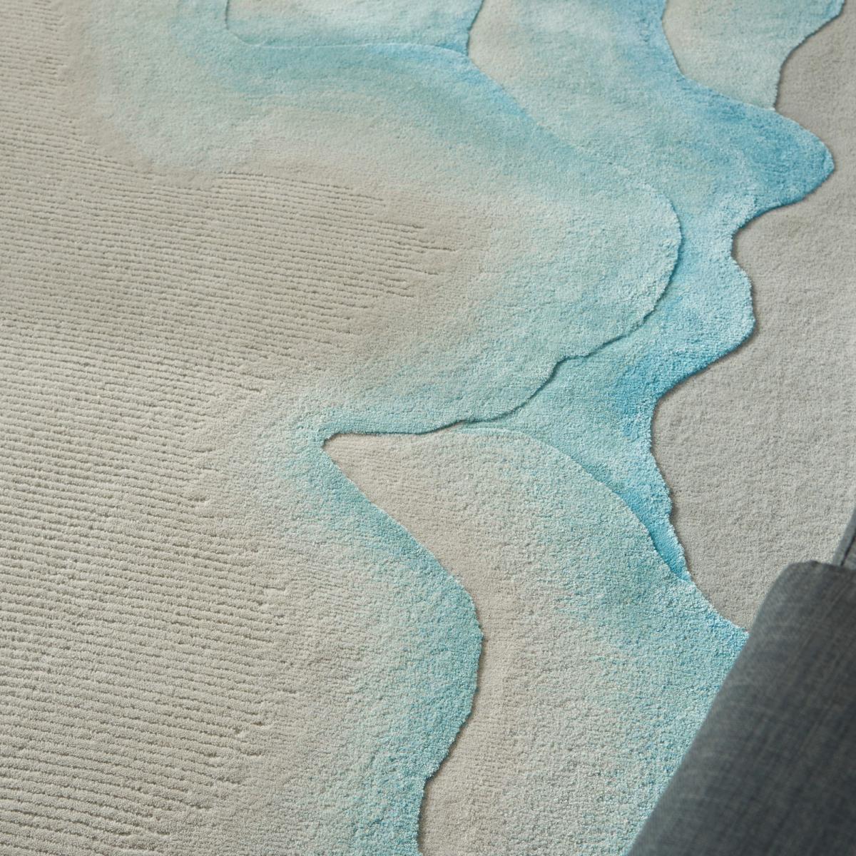 Prismatic Abstract Rugs PRS22 by Nourison in Sea Mist Blue302x424cm – image 4