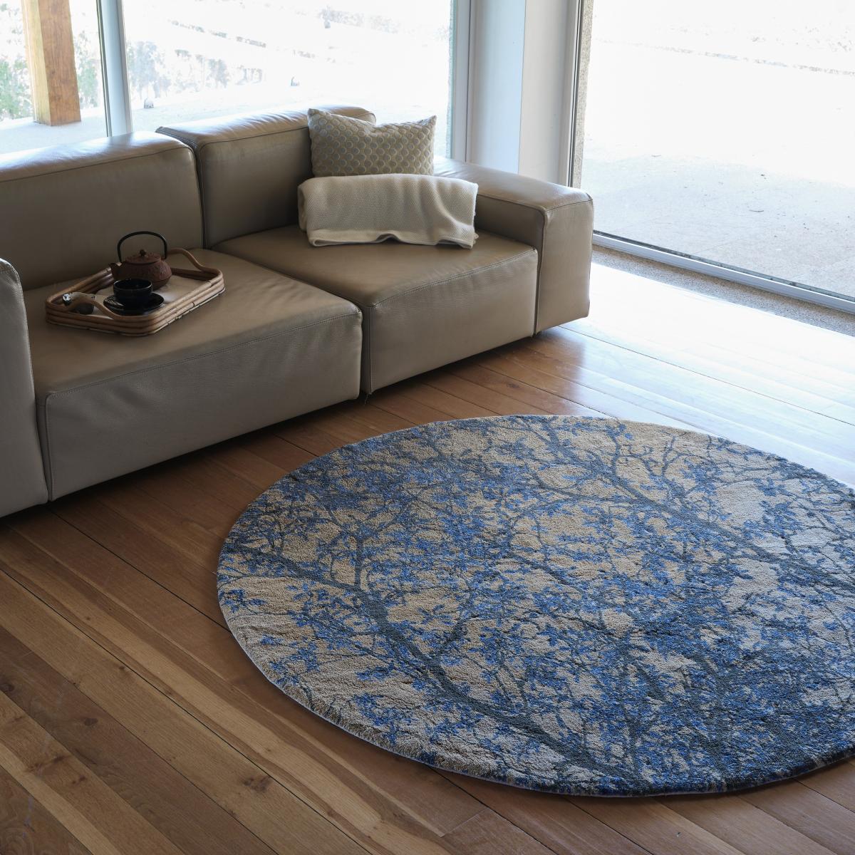 Avril 840 Tree Circle Bath Mat in Gold by Designer Abyss & Habidecor&nbsp;150x150cm – image 2