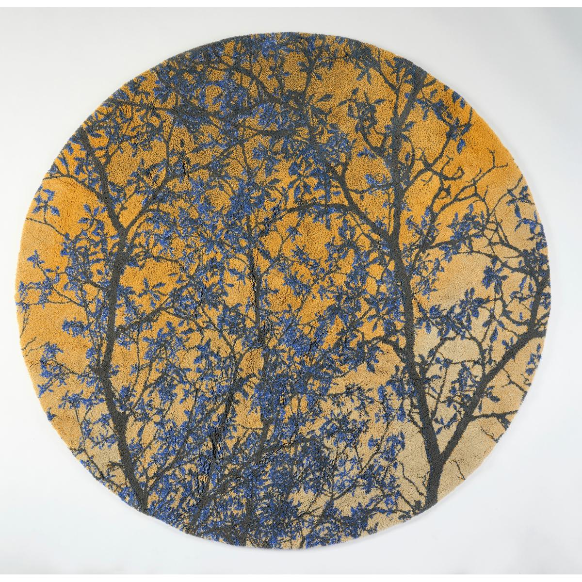 Avril 840 Tree Circle Bath Mat in Gold by Designer Abyss & Habidecor&nbsp;150x150cm – image 3