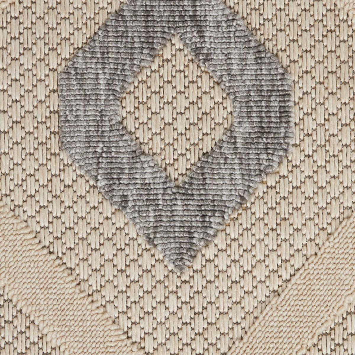 Cozumel CZM02 Indoor Outdoor Geometric Hallway Runner Rugs in Cream 66x229cm – image 4