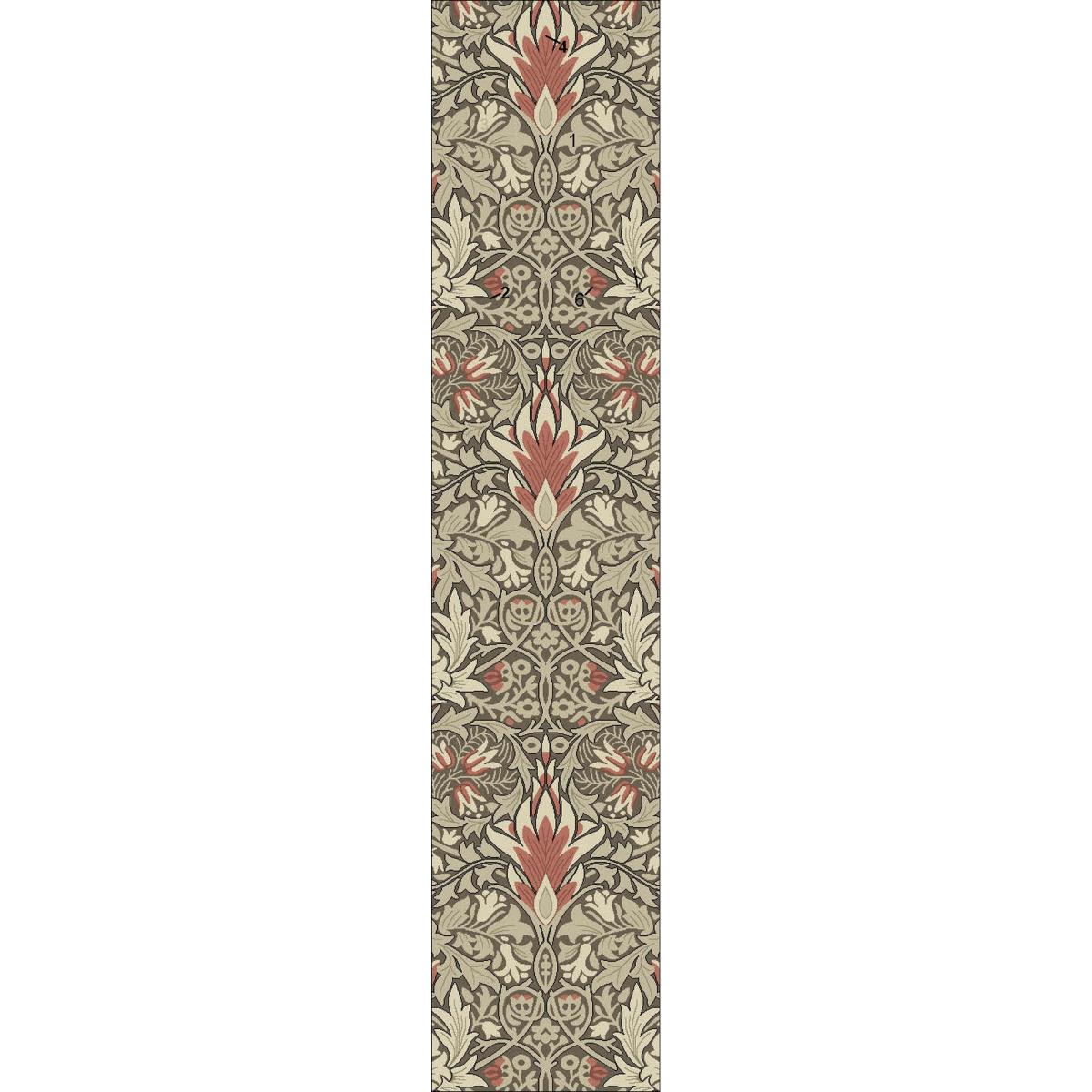 Snakeshead Runner Rugs 127200 in Chocolate Spice by William Morris 67x230cm – image 5