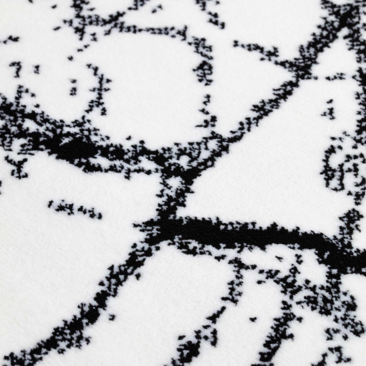 Tiago 46311 AF100 Marble Rugs in Monochrome White – image 4