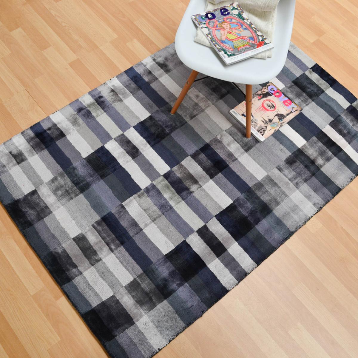 Deco Handmade Viscose Rugs in Graphite Grey&nbsp;200x300cm – image 4