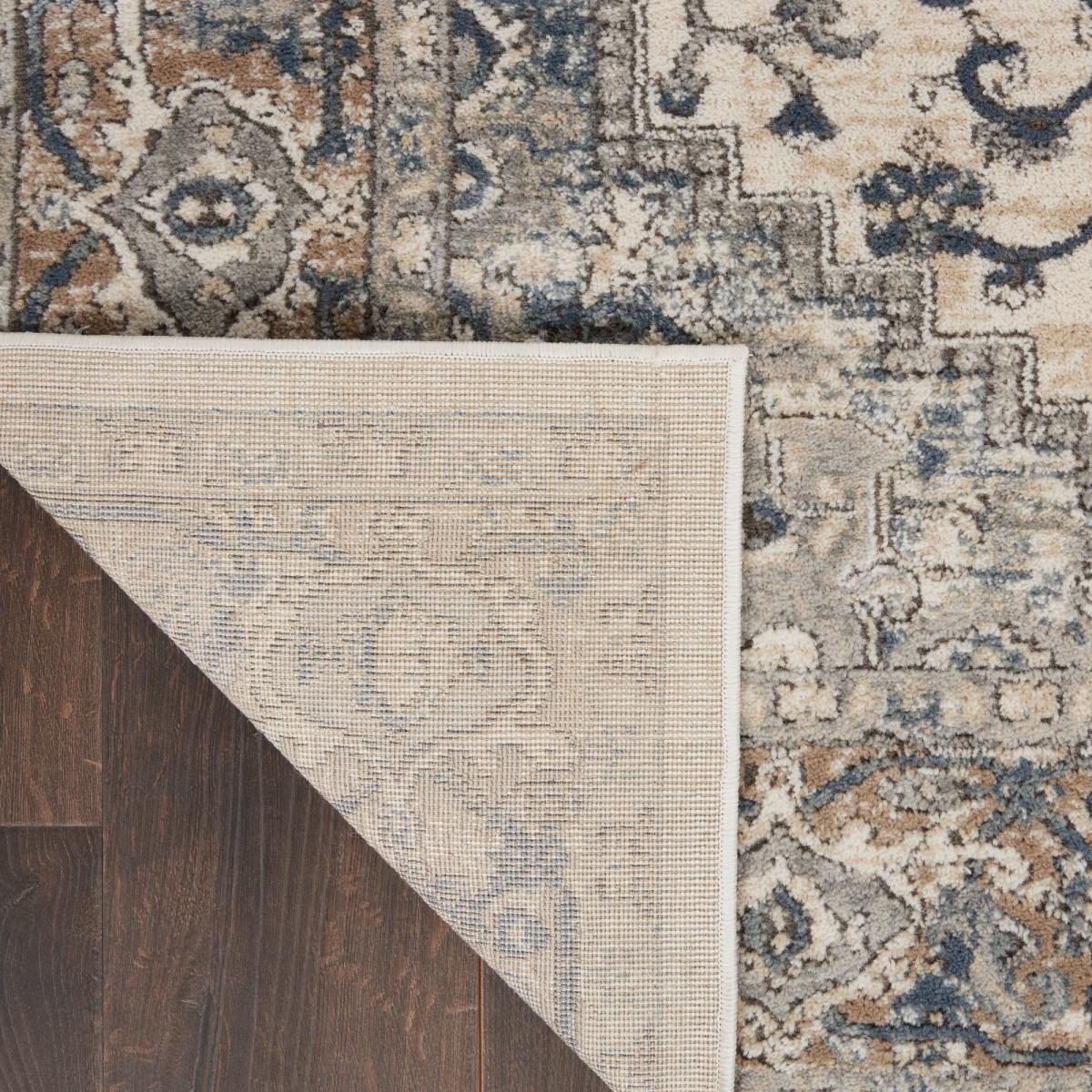 Quarry QUA05 Traditional Distressed Rugs in Ivory Grey201x290cm – image 2