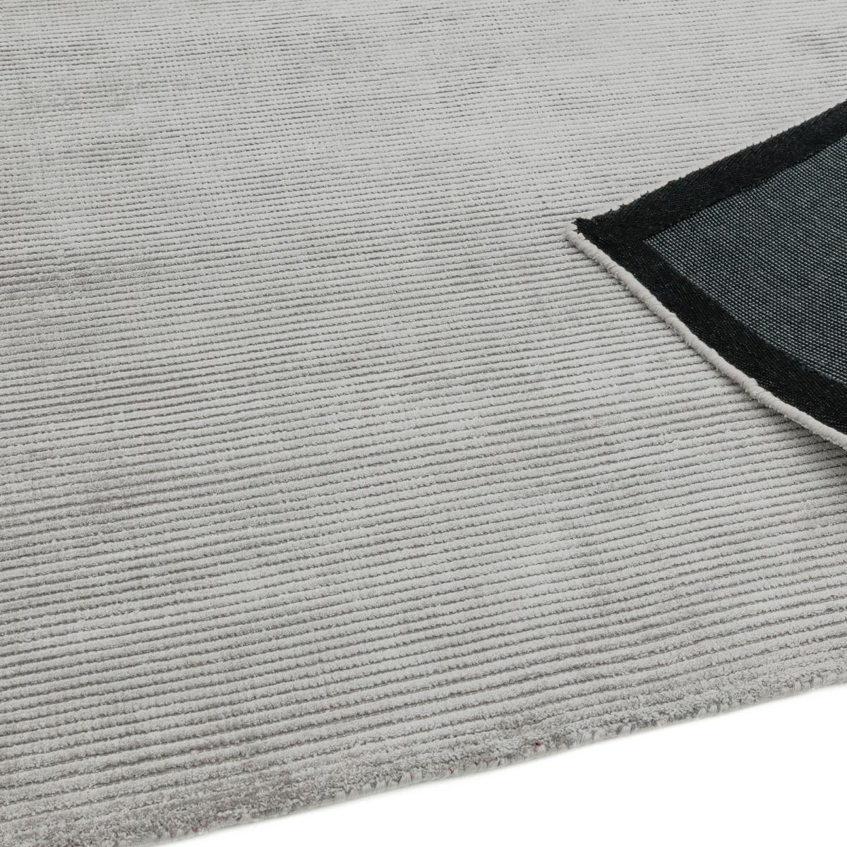 Reko Plain Vicose Rugs in Silver Grey 160x230cm – image 3